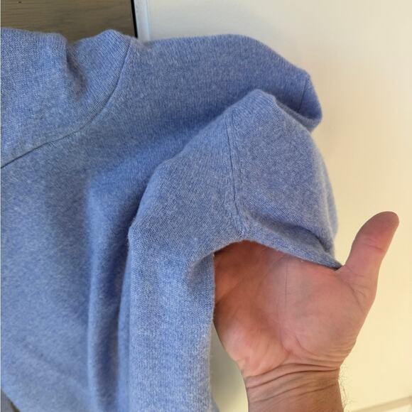 Men's Blue Greyson Wool/Cashmere Hooded Sweater Size Small - Picture 4 of 11